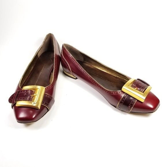 Guiseppe Zanoti Buckle Flats Women's Size 6.5 - Picture 2 of 8